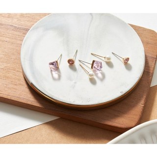 {Luna Jewelry🥰日常的微光}❗防敏鋼針❗抗過敏耳環 純鋼飾品 珍珠鋯石耳環 養耳洞耳圈 多件組耳環 鋼針耳環