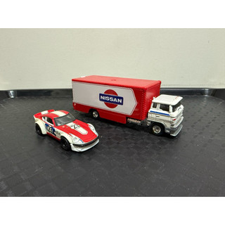 🚗_二手 Hot wheels 風火輪 nissan fairlady z SAKURA SPRINTER 運輸車 模型