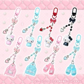 asdfkitty*KITTY 菱格紋 造型鑰匙圈 吊飾 掛飾-正版