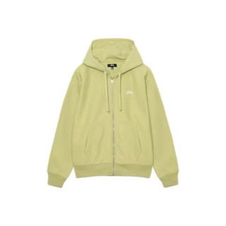 Stussy Stock Logo Zip Hoodie - Pale Green 經典logo 連帽外套 送短褲