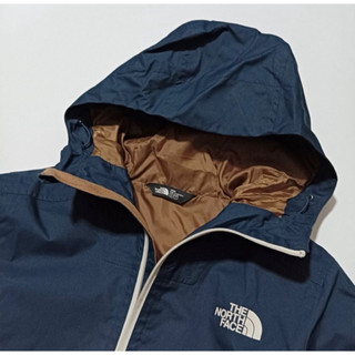 The north face 北臉 男款藍棕色DryVent 防水外套
