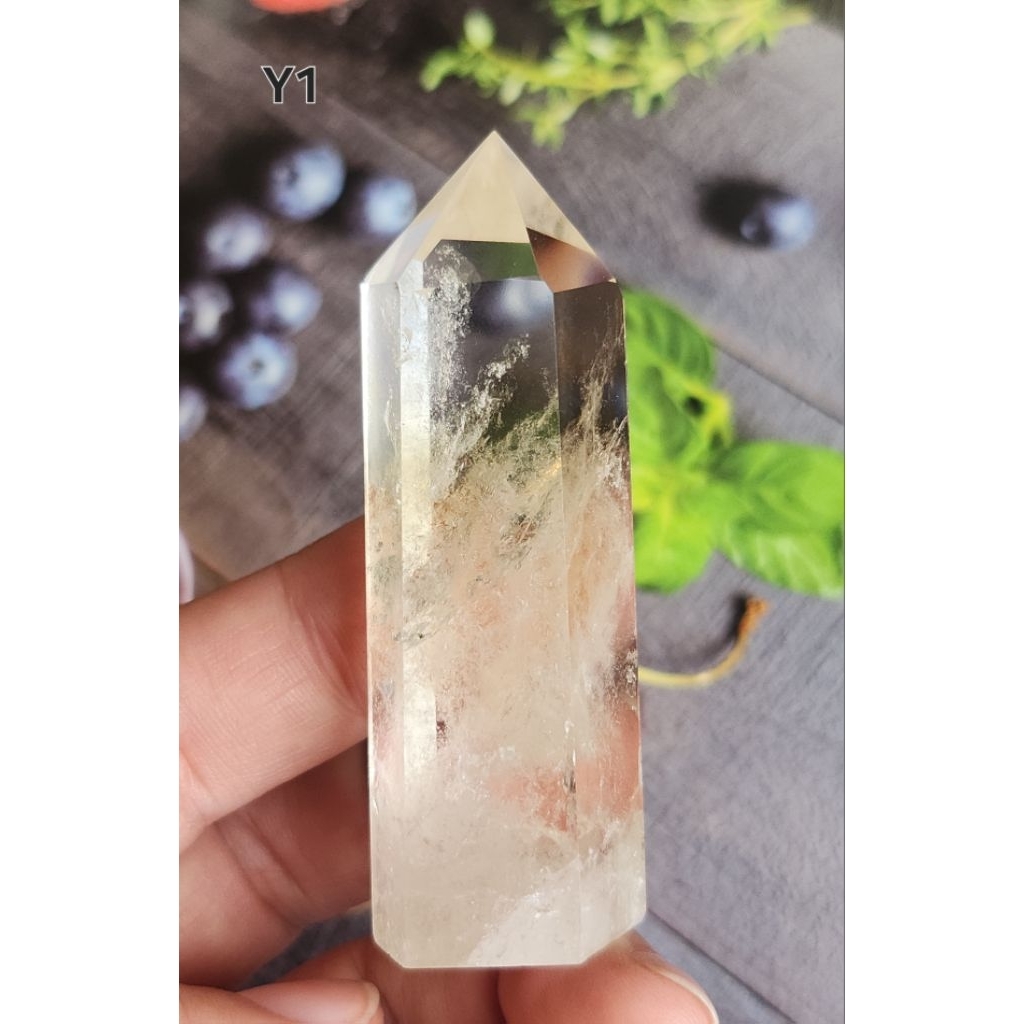 ［晶曜靈石舍］黃水晶 原礦晶柱 水晶柱 一物一拍 現貨 （Y1)
