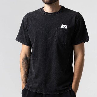 RIPNDIP LORD NERMAL POCKET TEE 短袖T恤 經典款 水洗黑 中指貓 台灣總代理-ALL