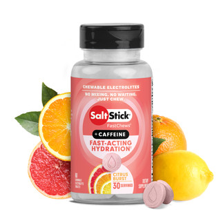 SaltStick 電解質咖啡因口含錠咀嚼錠-美國製造