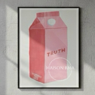 瑪森藝術｜David Shrigley “truth” 真相 官方海報 藝術掛畫