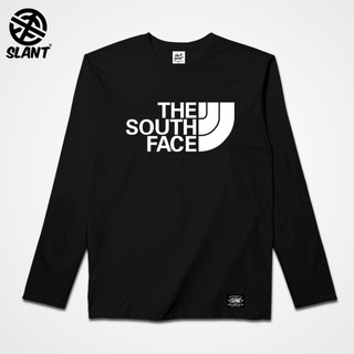 SLANT 翻玩 THE NORTH FACE太貴 THE SOUTH FACE便宜 搞笑T恤 長袖純棉T恤 幽默T恤