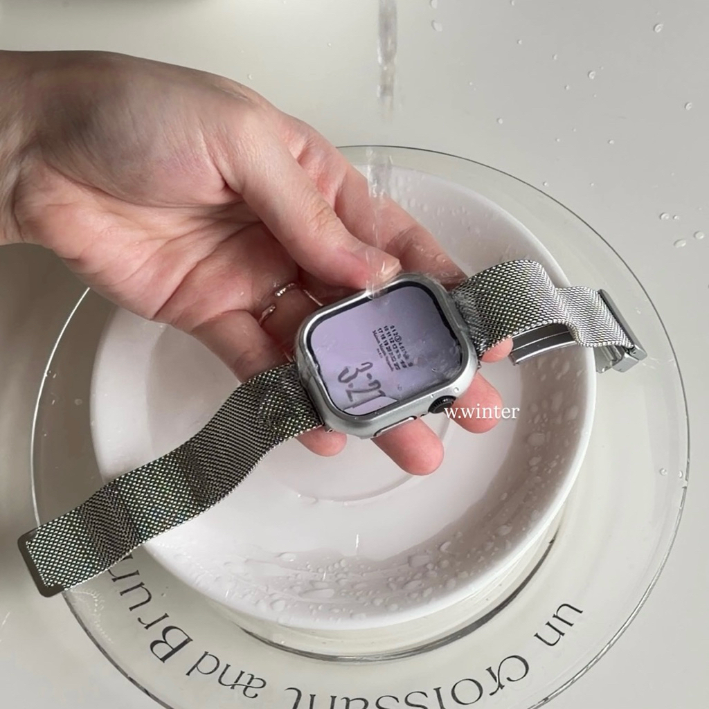 【新品優惠】Apple Watch 高規防水無黑邊保護殼｜4色｜支援11代、SE3通用｜apple watch保護殼
