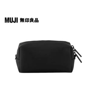 【MUJI 無印良品】自由組合收納包/長方形.小.厚型/黑