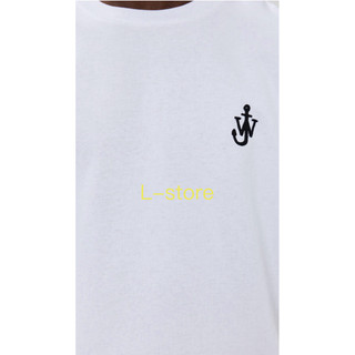 L-store 全新真品 新款經典 JW Anderson 經典刺繡logo 素面短T dior 設計師 白色