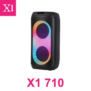 【X1官方旗艦店】X1 710｜雙8吋LED派對喇叭｜內建電池 操作簡單便利 適合聚會唱歌 戶外活動 店面營業 播放音樂