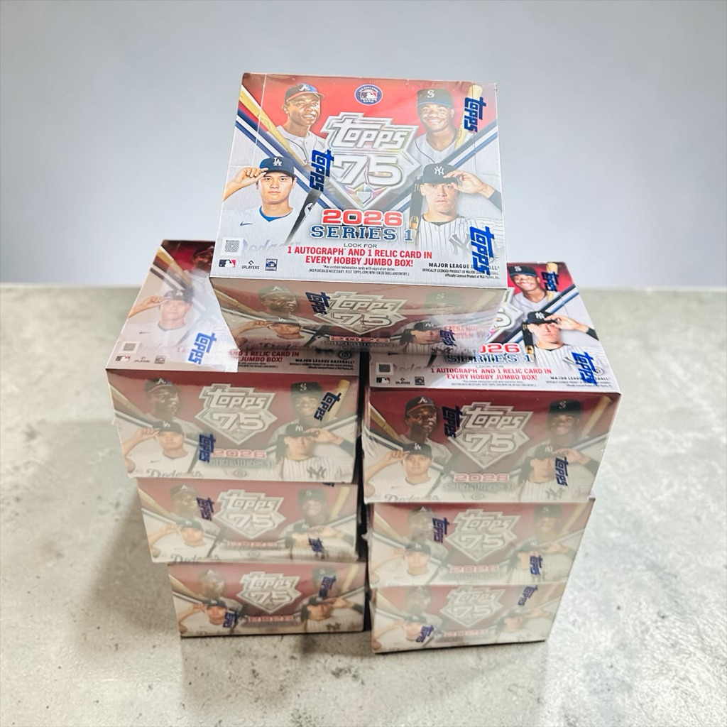 現貨不用等 ！Topps x 2026 Topps Baseball Series 1- 75週年 Jumbo Box