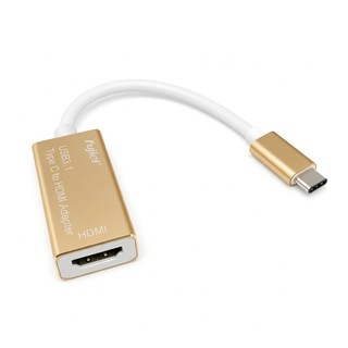 fujiei USB 3.1 Type C to HDMI轉接器Type C介面手機、筆電都能用 大尺吋螢幕上看電