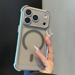 四角加厚氣囊 防摔手機殼 磨砂磁吸MagSafe iPhone14 15 16 17promax 保護殼 i17 i16