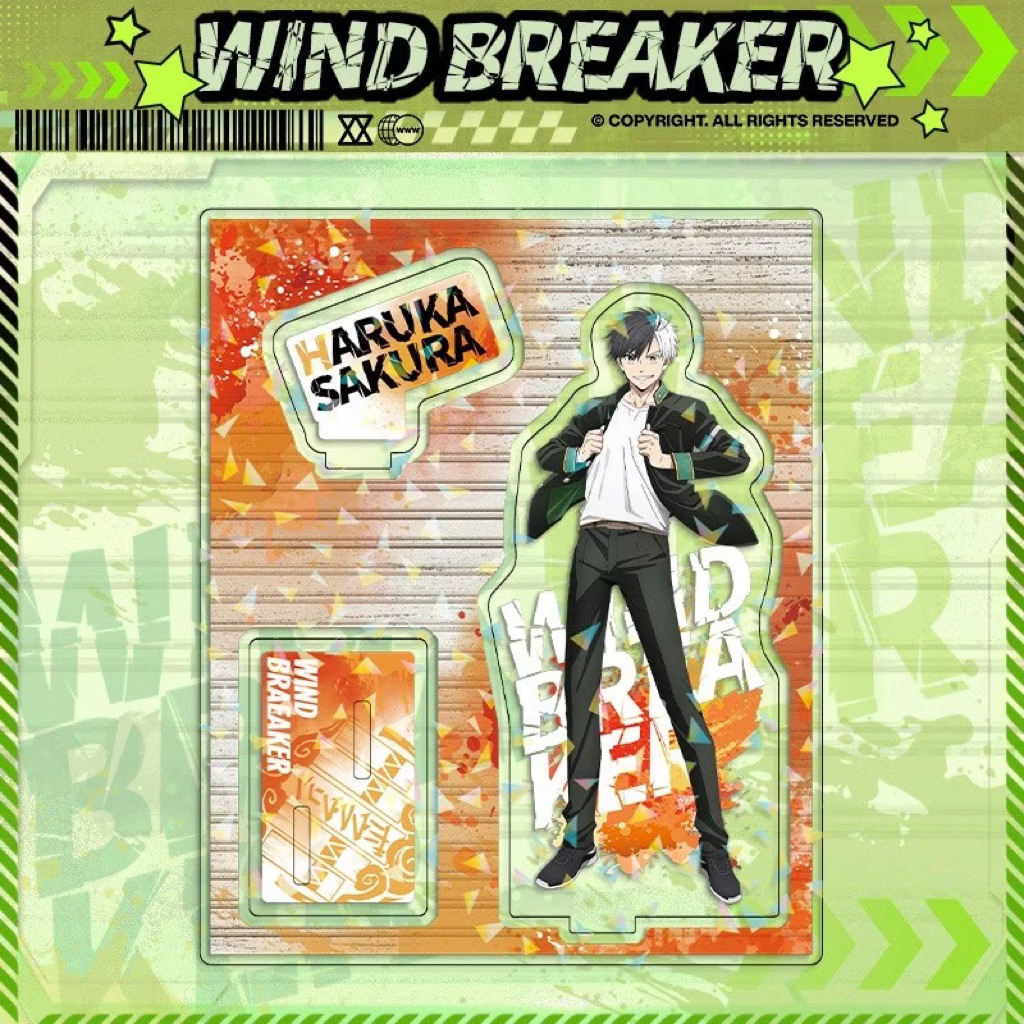 現貨 櫻遙  櫻 防風少年 防風鈴 防風少年立牌 大立牌 WIND BREAKER 立牌 防風少年鐳射立牌 防風鈴周邊