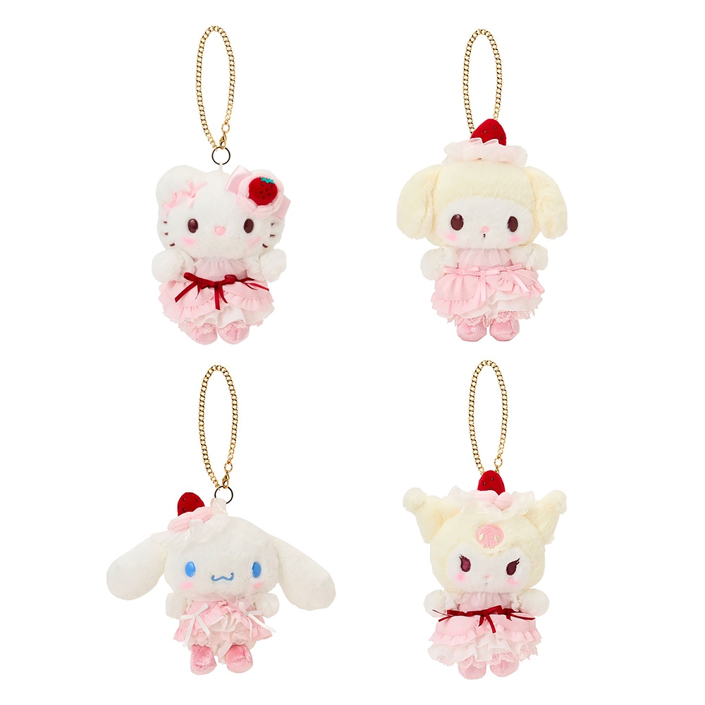 Sanrio 三麗鷗 粉色草莓蛋糕系列 造型玩偶吊飾