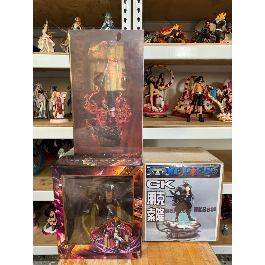 港版公仔 航海王專區 全新未拆 劍豪王座 鷹眼 密佛格 百緝歸海 火拳艾斯 賽博朋克 索隆 翻模GK 巨無霸 現貨