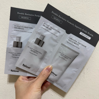 RELOVE 洗護旅行組(蓬鬆洗髮精10ml+蠶絲護髮素10ml)x 2