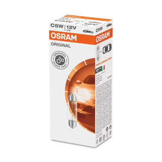【輝旺汽車精品百貨】OSRAM 歐司朗 雙尖燈泡 6418 12V 5W 室內燈泡 牌照燈泡 11x35mm 低價供應