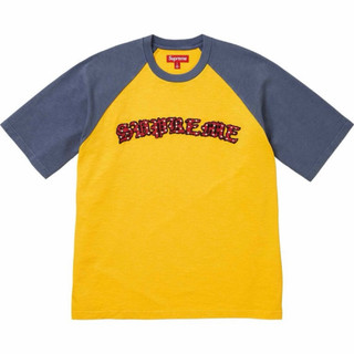 全新現貨 Supreme 26SS Rhinestone Raglan Top 水鑽 刺繡 短袖 短踢 短T T恤 拼接