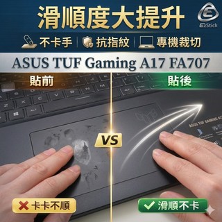 【Ezstick】ASUS TUF Gaming A17 FA707 FA707RC TOUCH PAD 觸控板 保護貼