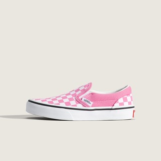 [unclev1966] VANS COLOR THEORY CLASSIC SLIP-ON 亮粉 棋盤格 中童 懶人鞋