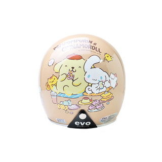EVO CA310(M) 布丁狗&大耳狗 精裝版 3/4罩 半罩 安全帽 復古帽 三麗鷗 智同 附雲端發票