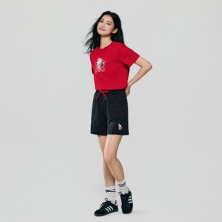 GIORDANO 女裝彈力印花短褲 超級瑪利歐銀河電影版系列 05406499