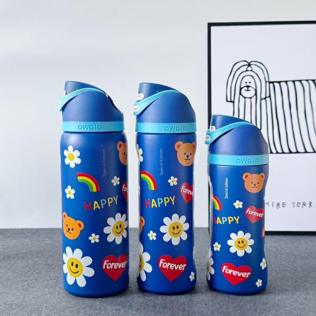 現貨在台🐻304不銹鋼 保溫瓶🌻保溫杯 Freesip Wiggle Wiggle🌈超級可愛 Owala