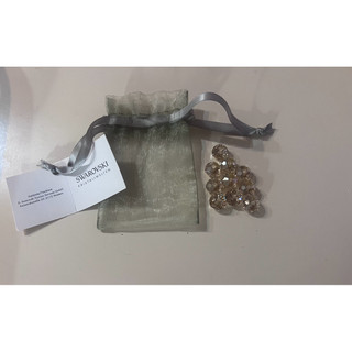 Swarovski 水晶珠 香檳金切面 10 顆一組｜附原廠緞帶束口袋 手作材料