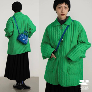 CryingCenter風紀扣及內膽式夾克棉服外套 草綠色