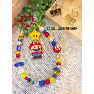 瑪利歐 超級瑪麗 超級星星 super Mario 手機鏈 吊飾 手機掛繩 鑰匙圈 包包吊飾 包掛 掛繩 鑰匙扣