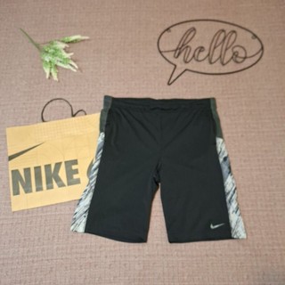 美國帶回 NIKE 型男 DRI-FIT 經典logo印花 鬆緊腰抽繩 運動 5分短褲 黑色短褲 男運動短褲 男短褲XL