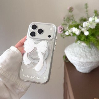 𝟐𝑫𝑨𝒀𝑺.𝒍𝒂𝒃｜立體蝴蝶結 磁吸 手機殼 適用 iPhone 13/14/15/16 Pro Max 手機殼