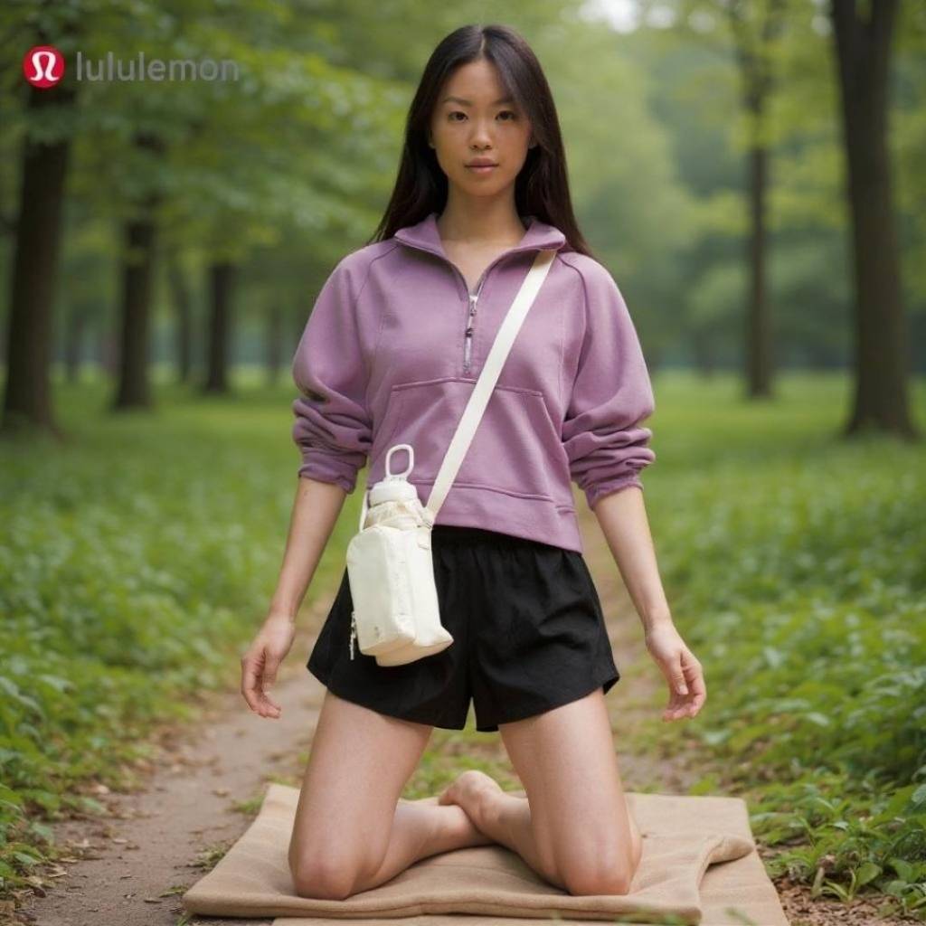 【Z-ONE】加拿大運動第一品牌 LULULEMON Water Bottle 防潑水斜挎袋前側口袋 2L