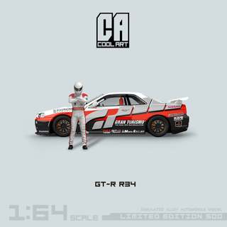 Cool Art Nissan GTR R34 GT塗裝 人偶版
