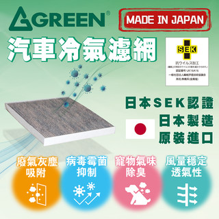 【日本製GREEN冷氣濾網】Mitsubishi 空調濾網 冷氣濾芯 空調濾芯 過濾 冷氣芯 三菱 PM2.5 原裝進口