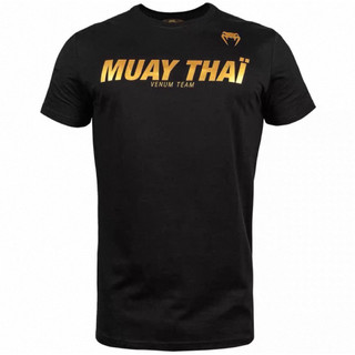【大帥格鬥】 Venum 毒蛇 Muay Thai VT T 恤 黑色/金色 泰拳