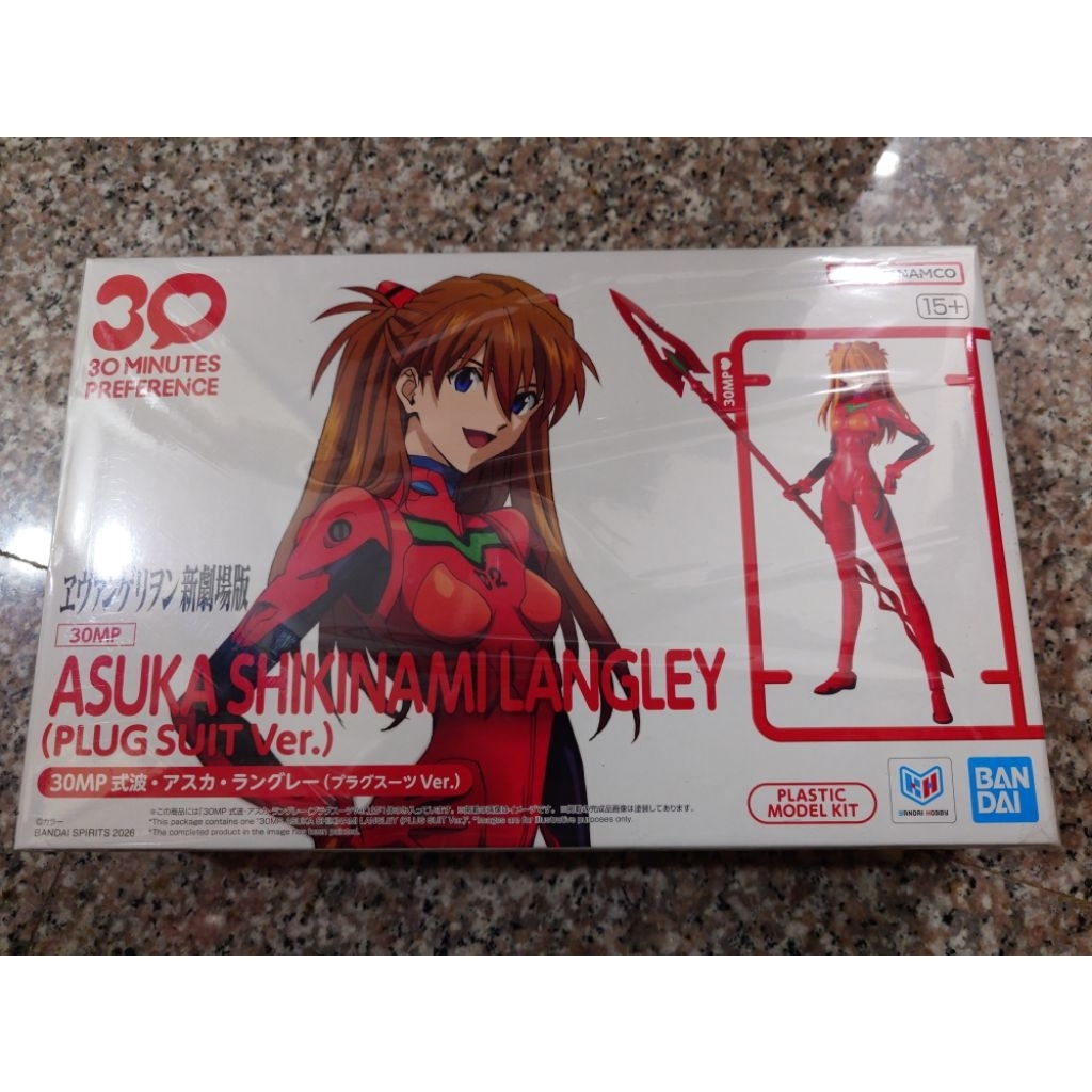 現貨 萬代 30MP 新世紀福音戰士 綾波零 式波  明日香 蘭格雷 插入栓服Ver.