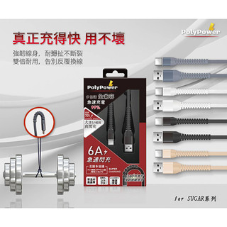【6A安全急速快充線】for 糖果 SUGAR C60 S50 S55 T50充電線