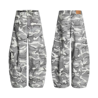 《小賈潮流》BAGGY JEANS （淺迷彩） 美式 街頭 寬鬆 迷彩 牛仔褲 牛仔褲男 寬鬆長褲 迷彩長褲 落地長褲