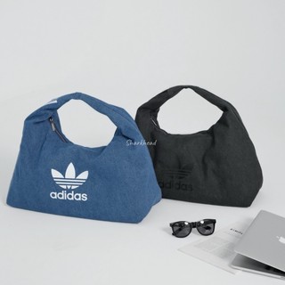 【Sharkhead】現貨 Adidas 雲朵包 愛迪達 布魯克林包 牛仔藍 肩背包 手提包 IX7693 附零錢包 藍