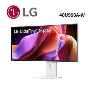 新品 LG 40U990A-W 全球首款5K2K高畫質曲面螢幕 40吋/21:9/Nano IPS/120Hz/5ms