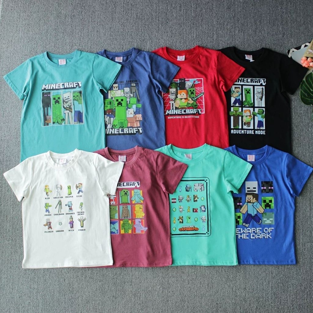 26年新款預購💖 Minecraft 麥塊 苦力怕 兒童純棉上衣 T恤120-150cm