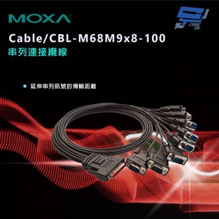 昌運監視器 MOXA Cable/CBL-M68M9x8-100 串列連接纜線