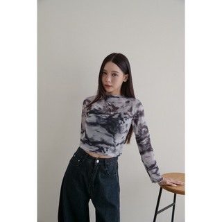 【LEGUSTA】MIT台灣製MIT潑墨捲邊透膚衫-G00317005