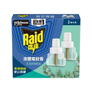 Raid雷達薄型液體電蚊香重灌-尤加利精油 41ml x 2【萬家福】
