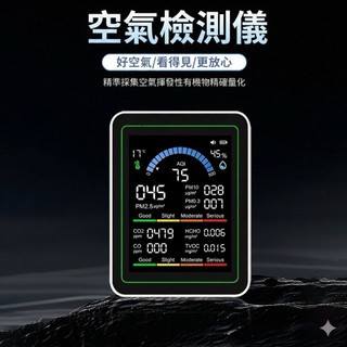 🍀新款十合一多功能空氣品質檢測儀🔆智能監測．甲醛、pm2.5、pm10、pm3、AQI、TVOC、CO、CO2、溫度濕度