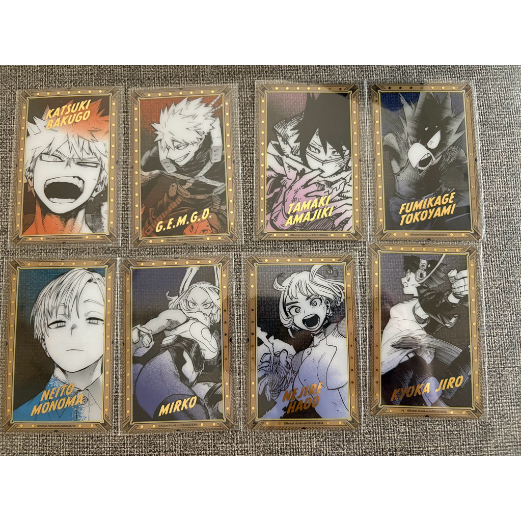（現貨）我的英雄學院 我英 原畫展 MHA 盲抽 燙金透卡 箔押透卡 確認款 爆豪 天喰環 米爾科 常闇 波動 物間