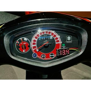 Address v125 SUI 125儀表 半直上安裝簡單電壓錶 各車系通用