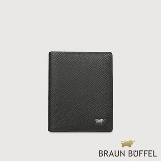 【BRAUN BUFFEL】HOMME-ZW 6卡名片夾-黑色(德國小金牛台灣總代理)/BF599-401-BK